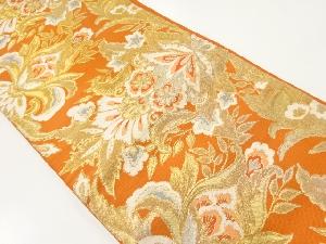 アンティーク　唐花模様織出し袋帯（着用可）